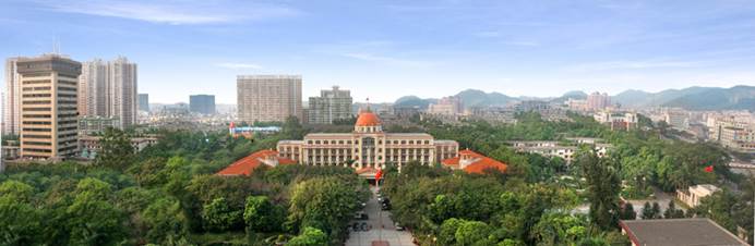 学校办公楼全景